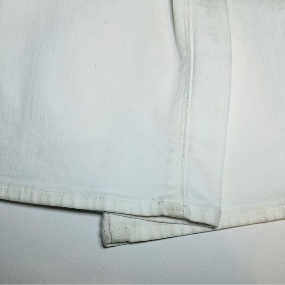 HUDSON Maternity Nico Straight Ankle White Denim Jeans Women's 32 NWT - Picture 12 of 15